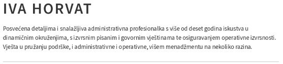 osobni profil u zivotopisu za recepcionera osobni profil u zivotopisu za recepcionera