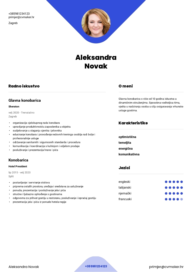 Yale moderan predložak životopisa 1